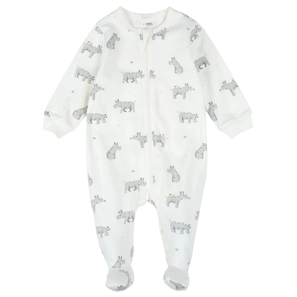 Rhino print Sleeper 0-12m