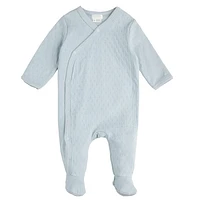 Blue Pointelle Sleeper 0-9m