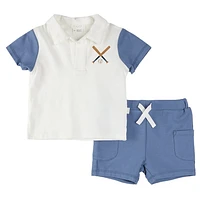 Baseball Polo Set 3-24m