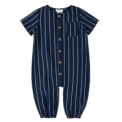 Baseball Striped Playsuit 3-24m