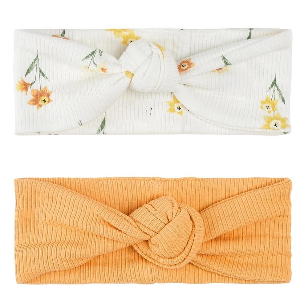 Daffodils 2-Pack Headbands 0-12m