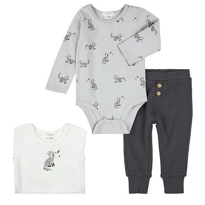 Raccoons 3pc Set 3-24m