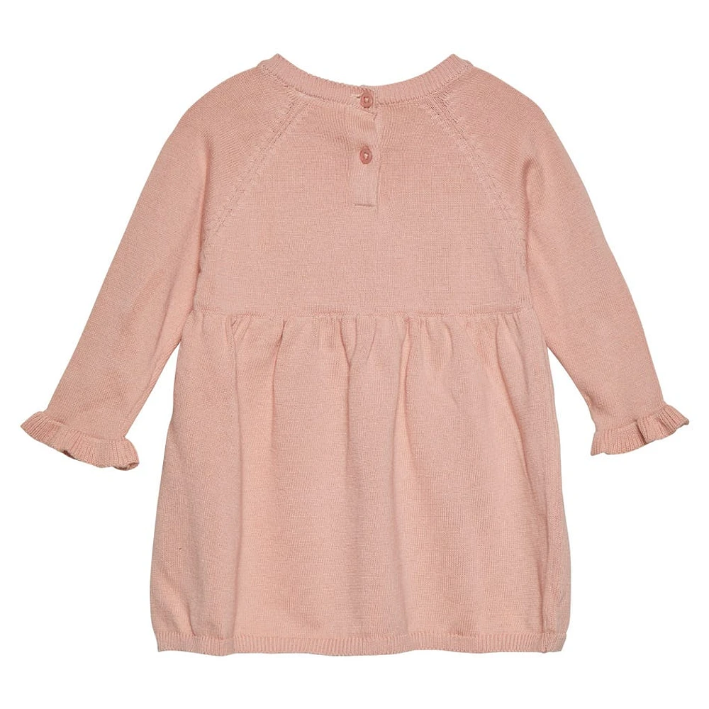 Robe Tricot Rose 6-24mois