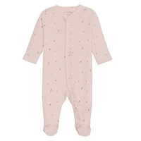 Rib Ruffle Pajamas Newborn-12m