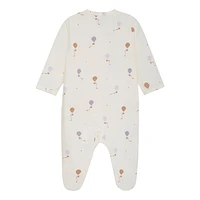 Balloon Print Pajamas Newborn-9m