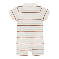 Rib Stripe Romper 6-24m