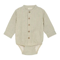 Woven Shirt Romper 3-18m