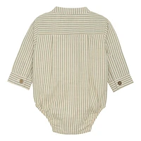 Woven Shirt Romper 3-18m