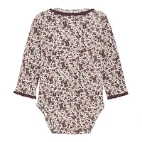 Flower Rib Bodysuit 1-9M