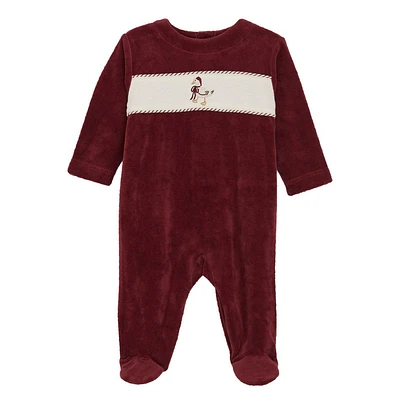 Velour Romper NewborNewborn-9M