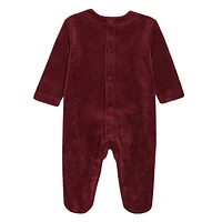 Velour Romper NewborNewborn-9M