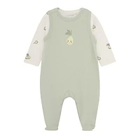 Pear Rib Romper Set Premature-9m