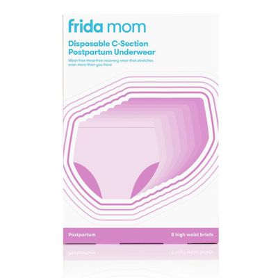 High-waist Disposable Postpartum Underwear (C-section and Vaginal Delivery) - Set of 8