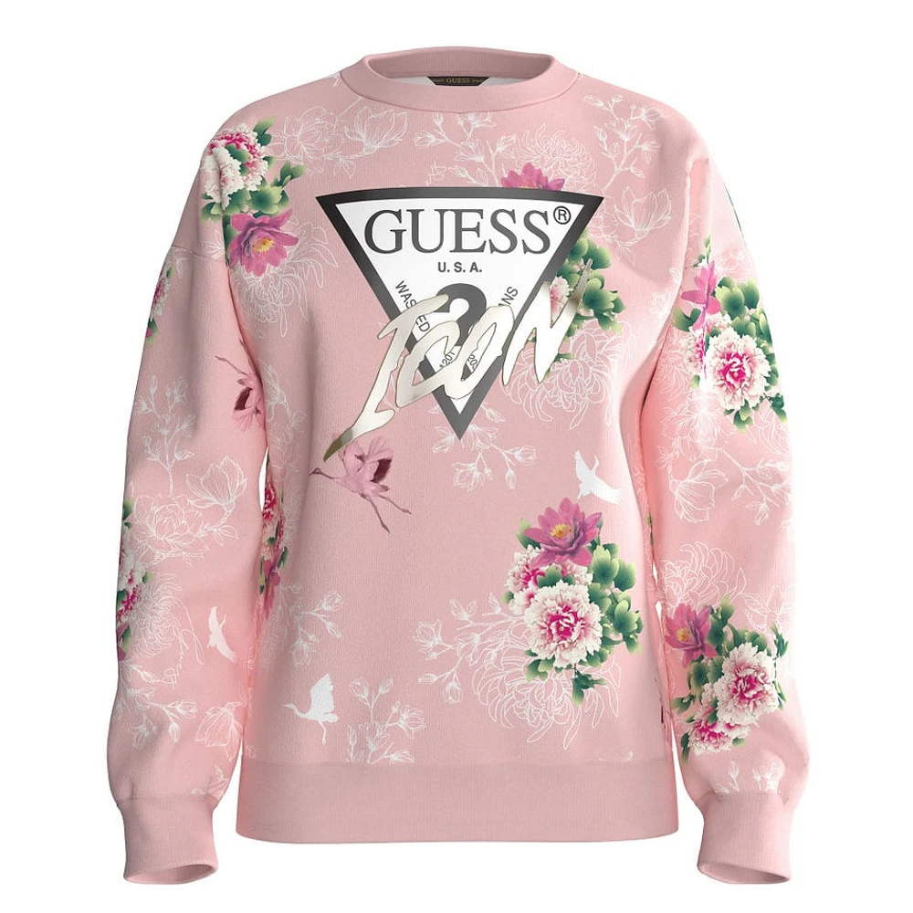 Flower AOP Sweatshirt 7-16