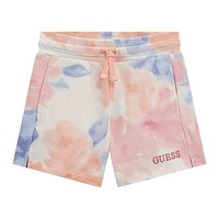 Flower Print Sweat Shorts 7-14y