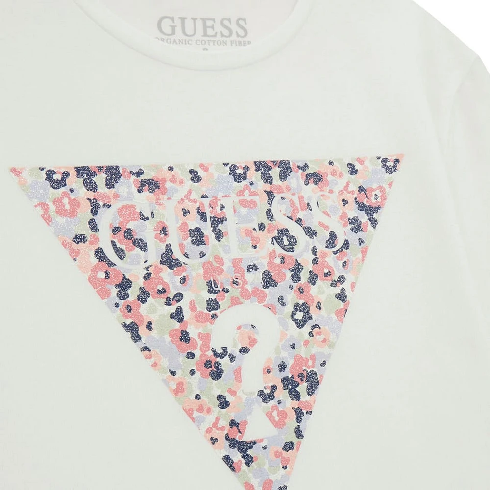 T-shirt Logo Fleurs 7-14ans