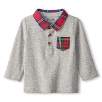 Mini Holiday Tartan Long Sleeves Polo