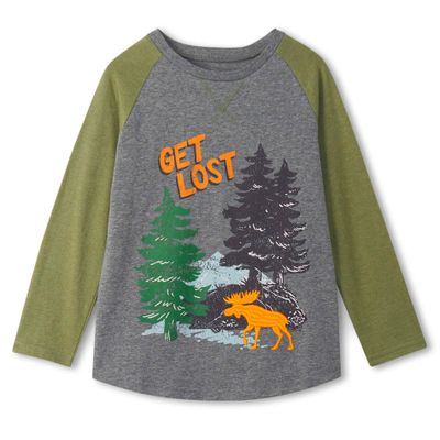 Get Lost Raglan T-Shirt 2-8y