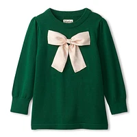 Golden Bow Sweater Tunic 3-8y