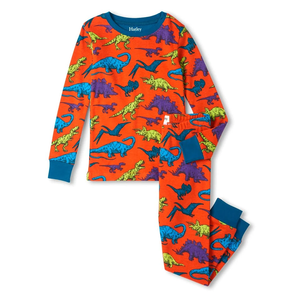 Dinos Pajama Set 3-8y