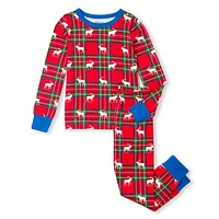 Elk Plaid Pajama Set 3-10y