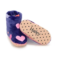 Hearts Fuzzy Slipper Sizes 5-2