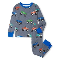 Monster Trucks Pajama Set 3-8y