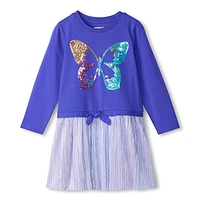 Butterfly Sequin Dress 3-8y