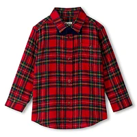 Red Plaid Shirt 3-8y