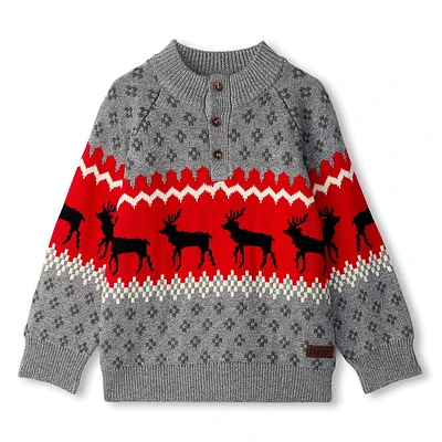 Winter Elks Sweater 3-8y