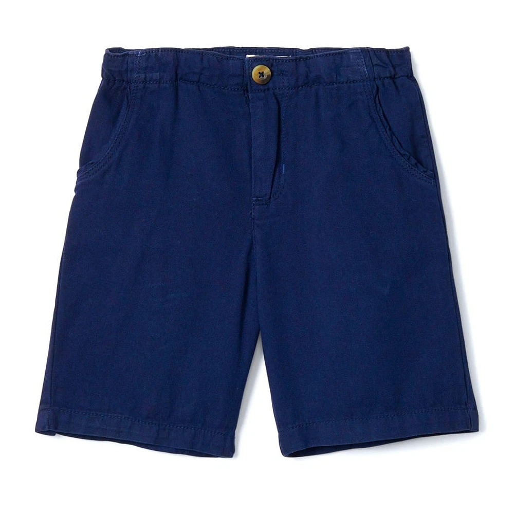 Navy Twill Short 2-8y