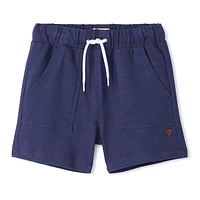 Navy Pull On Short 2-8y