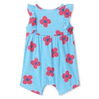 Flowers Ruffle Romper 3-24m