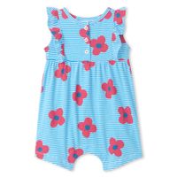 Flowers Ruffle Romper 3-24m