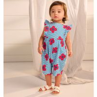 Flowers Ruffle Romper 3-24m