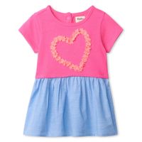 Flower Heart Layered Dress 3-24m