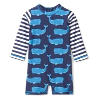 Whales One Piece Rashguard 3-24m