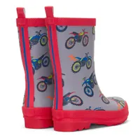 Dirt Bikes Rain Boots Sizes 5-3