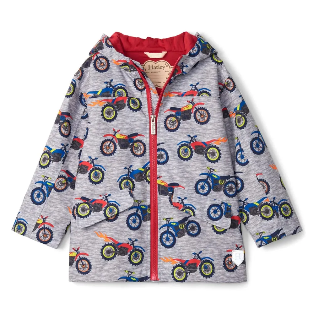 Dirt Bikes Rain Jacket 3-8y