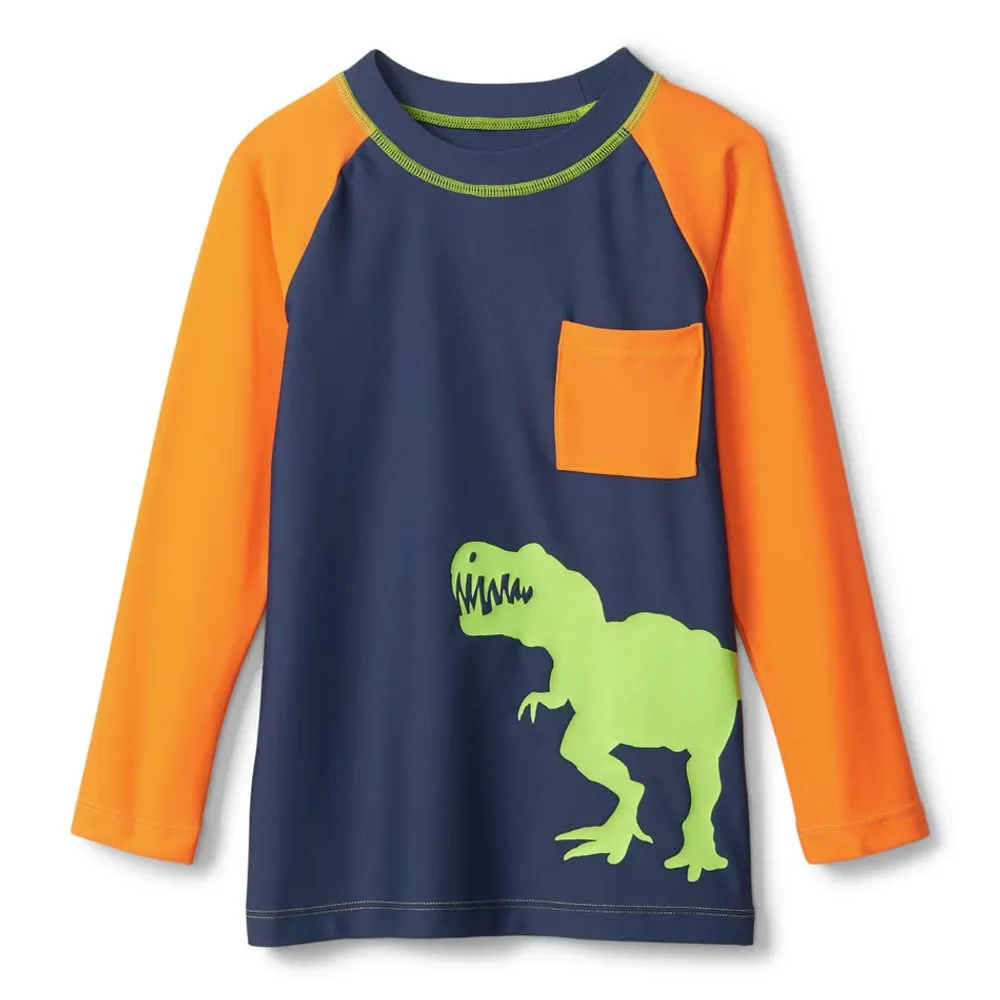 Dino Long Sleeves UV Rashguard 3-6y