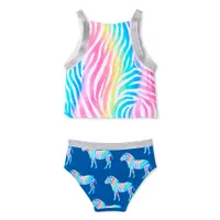 Zebra Tankini Set 4-8y