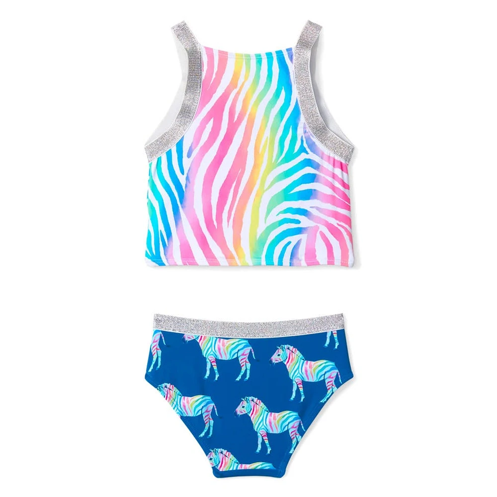 Zebra Tankini Set 4-8y