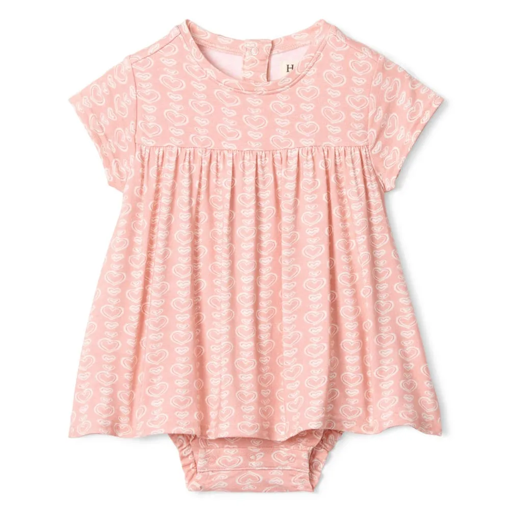 Shibori Heart Dress 9-24m