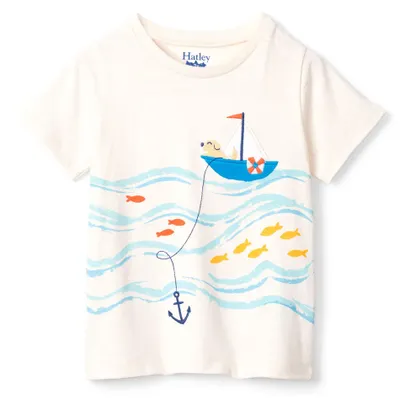 Gone Fishing Dog T-Shirt 3-24m