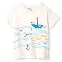 Gone Fishing Dog T-Shirt 3-24m