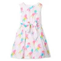 Unicorn Rainbow Dress 4-8y