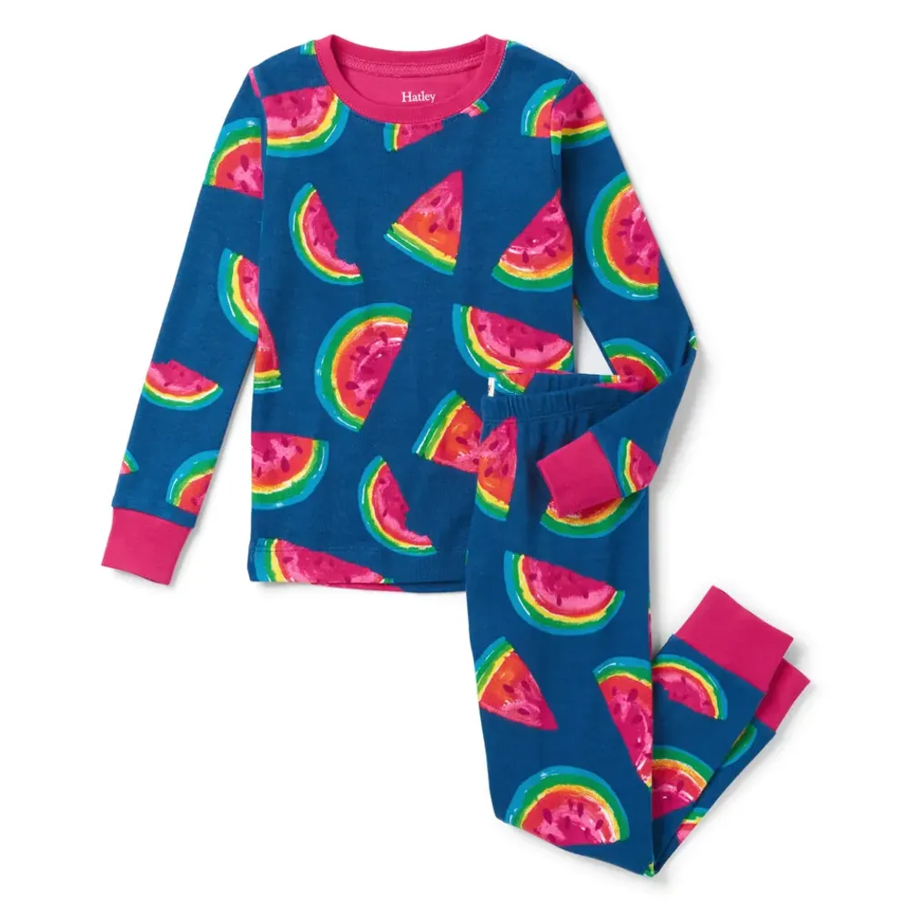 Watermelon Pajamas 3-10y