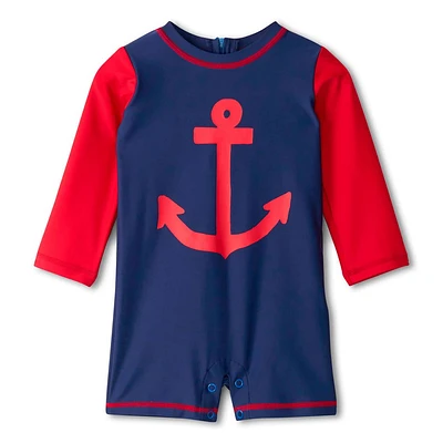 Anchor 1 Piece UV Swimsuit 3-24m