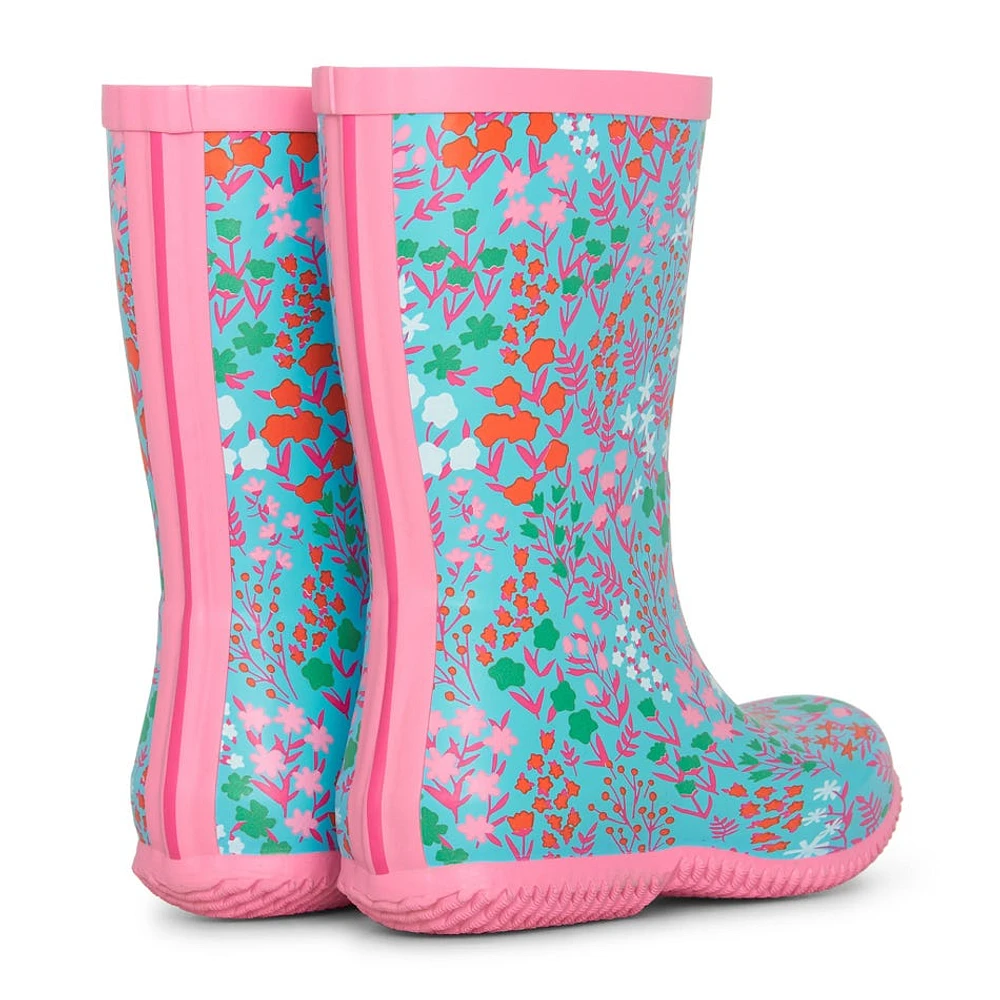 Botte de Pluie Pliable Florale Pointures 6-2