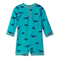 Dino 1 Piece UV Swimsuit 3-24m